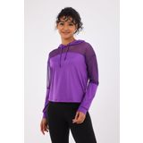 Scorp Katie Kadın Kapüşonlu Spor Sweatshirt Mor XS