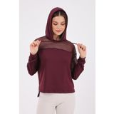 Scorp Katie Kadın Kapüşonlu Spor Sweatshirt Mürdüm L