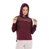 Scorp Katie Kadın Kapüşonlu Spor Sweatshirt Mürdüm XS