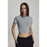 Scorp Lyra Kadın Crop Bambu Tişört Gri - XS - Çok Renkli