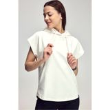 Scorp Nexa Kadın Kolsuz Sweatshirt Beyaz