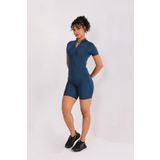 Scorp Passion Kadın Kısa Kollu Spor Tulum Petrol M