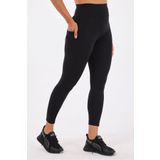 Scorp Sculpt Kadın Yüksek Bel Toparlayıcı Push Up Cepli Uzun Spor Tayt Siyah