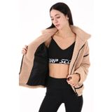 Scorp Shine Casual Kadın Peluş Mont Camel S