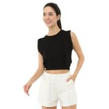 Scorp Spica Kadın Crop Atlet Siyah XS