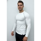 Scorp Thermo-Fit Erkek Termal Içlik Üst Kayak Içliği Bisiklet Yaka Beyaz - XL