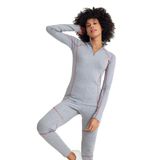Scorp Thermo-Fit Extreme Kadın Termal İçlik Fermuarlı Üst Kayak İçliği Gri L
