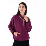 Scorp Tracer Kadın Spor Sweatshirt Mürdüm M