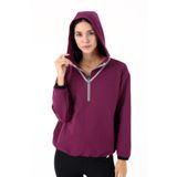 Scorp Tracer Kadın Spor Sweatshirt Mürdüm XS