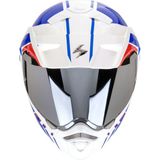 Scorpion Adx-2 Lewis Adv Motosiklet Kaskı Beyaz Mavi Kırmızı - Beyaz - Mavi - Kırmızı
