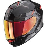 Scorpion Apex Exo-Gt Sp Carbon Matrix Air Asphalt Kapalı Motosiklet Kaskı Siyah Gümüş - Siyah - Gümüş