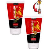 Scorpion Erkeklere Özel Geciktiricili ve Sertleştiren Bakım Kremi 50 ml x 2 Ad.+Lustra Masaj Yağı - 1li