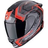 Scorpion Exo 1400 Evo Iı Air Linart Kapalı Motosiklet Kaskı Siyah Kırmızı