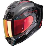 Scorpion EXO-1500 Air Carbon Mundi Kapalı Motosiklet Kaskı Siyah Kırmızı Mavi - 2XL - Siyah - Kırmızı - Mavi