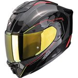 Scorpion EXO-1500 Air Carbon Mundi Kapalı Motosiklet Kaskı Siyah Kırmızı Sarı - Siyah - Kırmızı - Sarı