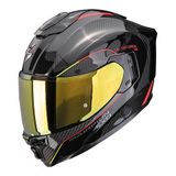 Scorpion EXO-1500 Air Carbon Mundi Kapalı Motosiklet Kaskı Siyah Kırmızı Sarı