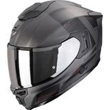 Scorpion EXO-1500 Air Dual Kapalı Motosiklet Kaskı Mat Siyah Gri Kırmızı - XS - Mat Siyah - Gri - Kırmızı