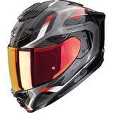 Scorpion EXO-1500 Air Sleek Kapalı Motosiklet Kaskı Siyah Kırmızı - XL - Siyah - Kırmızı