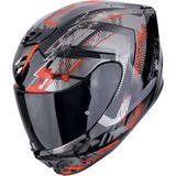 Scorpion Exo 391 Clutter Kapalı Motosiklet Kaskı Siyah Kırmızı - Siyah - Kırmızı