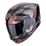 Scorpion Exo 391 Clutter Kapalı Motosiklet Kaskı Siyah Kırmızı