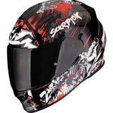 Scorpion Exo 491 Spector Kapalı Motosiklet Kaskı Kırmızı Siyah - 2XL - Kırmızı - Siyah