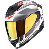 Scorpion Exo 520 Evo Air Lena Kapalı Motosiklet Kaskı Mat Beyaz Gümüş Kırmızı