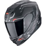 Scorpion Exo 520 Evo Air Ranka Kapalı Motosiklet Kaskı Mat Siyah Gri Kırmızı
