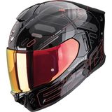 Scorpion EXO-530 Air Fond Kapalı Motosiklet Kaskı Mat Siyah Kırmızı - Mat Siyah - Kırmızı