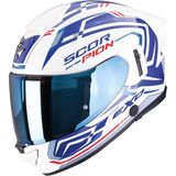 Scorpion EXO-530 Air Slope Kapalı Motosiklet Kaskı Beyaz Mavi Kırmızı - 2XL - Beyaz - Mavi - Kırmızı