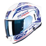 Scorpion EXO-530 Air Slope Kapalı Motosiklet Kaskı Beyaz Mavi Kırmızı