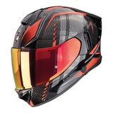 Scorpion EXO-530 Air Theras Kapalı Motosiklet Kaskı Metalik Siyah Kırmızı