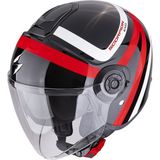 Scorpion Exo City 2 Fc Riva Açık Motosiklet Kaskı Siyah Kırmızı - XL - Siyah - Kırmızı