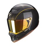 Scorpion Exo Hx1 Carbon Se Retro Motosiklet Kaskı Siyah Altın