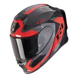 Scorpion EXO R1 Evo Air Carbon Propel Spor Motosiklet Kaskı Siyah Kırmızı
