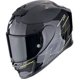 Scorpion Exo R1 Evo Carbon Cynergy Spor Motosiklet Kask Siyah Sarı - Siyah - Sarı - XL