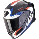 Scorpion Exo R1 Evo Carbon Propel Spor Motosiklet Kaskı Siyah Beyaz Kırmızı - XL - Siyah - Beyaz - Kırmızı