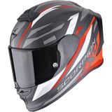 Scorpion Exo R1 Evo Carbon Runner Spor Motosiklet Kask Mat Siyah Kırmızı - Mat Siyah - Kırmızı