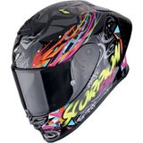 Scorpion Exo R1 Evo Iı Air Savage Spor Motosiklet Kaskı Siyah Mavi Pembe - XL - Siyah - Mavi - Pembe