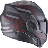 Scorpion Exo-Tech Evo Conquer Çene Açılabilir Motosiklet Kaskı Mat Siyah Kırmızı - Siyah - Kırmızı