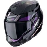 Scorpion Exo-Tech Evo Conquer Çene Açılabilir Motosiklet Kaskı Siyah Gümüş - Siyah - Gümüş