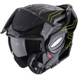 Scorpion Exo-Tech Evo Conquer Çene Açılabilir Motosiklet Kaskı Siyah Sarı - Siyah - Sarı - XS