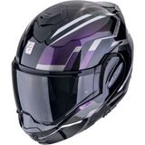 Scorpion Exo-Tech Evo Furio Çene Açılabilir Motosiklet Kaskı Siyah Chameleon - XS