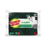 Scotch Brite 3m Tırnak Koruyuculu Yeşil Klasik Bulaşık Süngeri 6 x 2'li