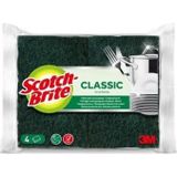 Scotch-Brite Bulaşık Süngeri Yeşil Klasik 4'lü