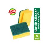 Scotch Brite Scotch-brite Yeşil Bulaşık Süngeri 5'li- Tırnak Koruyuculu