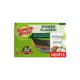 Scotch Brite Yeşil Power Classic Düz Sünger 8'li X 2 Paket ( 16 Sünger) Oluklu Değildir.