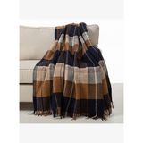 SCOTCH DİZ ÜSTÜ BATTANİYE LACİVERT BEJ 130X170