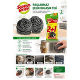 Scotchbrite Paslanmaz Çelik Bulaşık Teli 3'Lü