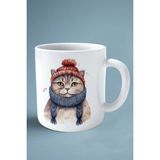 Scottish Foldi Kedi Isimli Kişiye Özel Baskılı Kupa Bardak Model 11