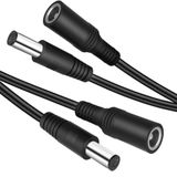 SCOVEE 2'li Paket 13FT DC Güç Uzatma Kablosu 5,5 mm x 2,1 mm 12 V DC Uzatma Kablosu Güvenlik Kamerası Tel Erkekten Dişiye CCTV İç Mekan Kamera için, Bağımsız LED Şerit, DC Güç Kaynağı Adaptörü Uzatma Kablosu